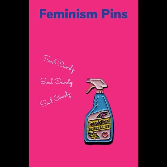 Fuccboi Repellent Enameled Pin - Picture 1 of 3